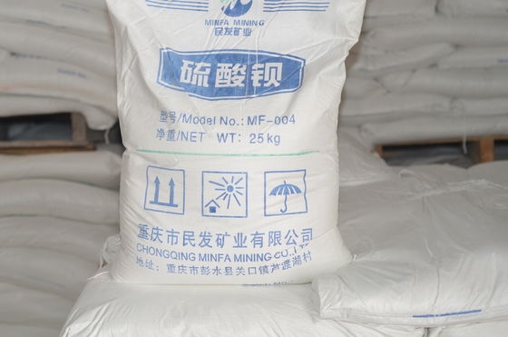 Minerales de sulfato Relleno químico Sulfato de bario en polvo para la industria química Cas 7727 43 7